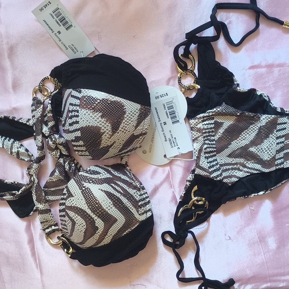 Beach Bunny Tribal Beat NWT MD Animal Print Bikini - Picture 2 of 9